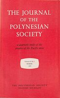 THE JOURNAL OF THE POLYNESIAN SOCIETY - Volume 81, No.1