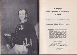 A VOYAGE FROM PLYMOUTH TO MELBOURNE IN 1839, The Shipboard and Early Melbourne Diary of ...