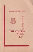 UNIVERSITY OF TASMANIA - Handbook Orientation Week 1957